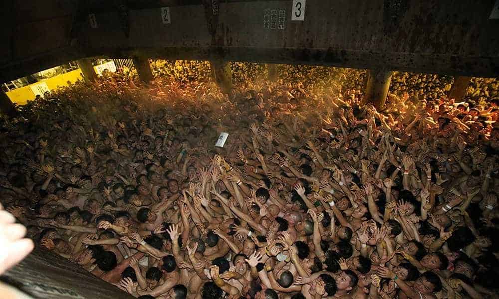 Japans Naked Festival Is A Sea Of Man Butt