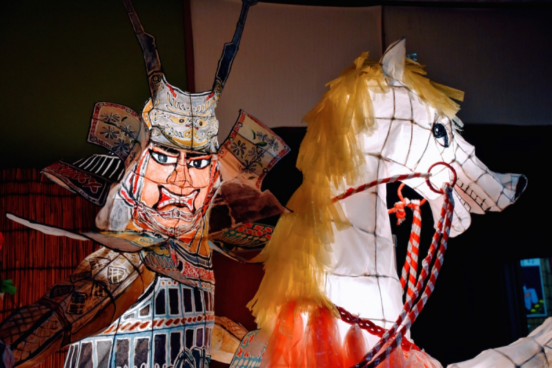 Nebuta style origami lanterns