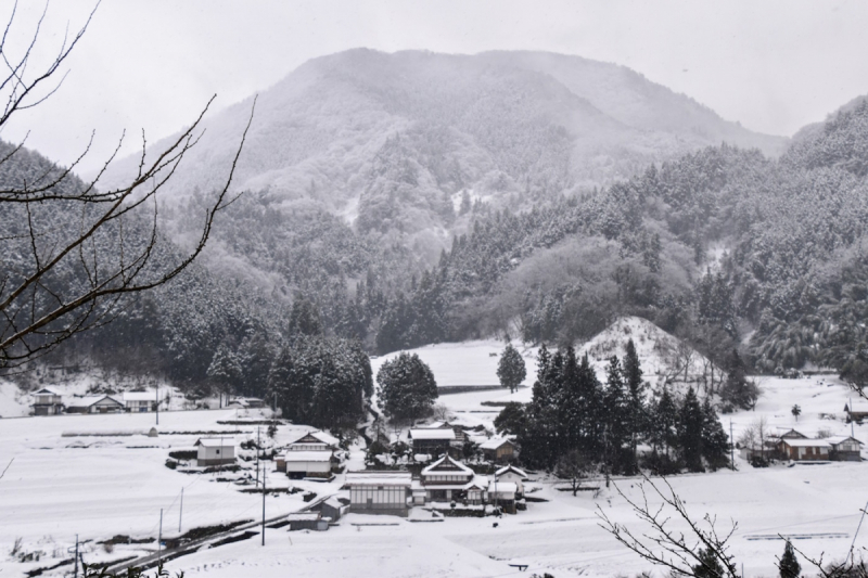 Winter view from the Kimita Origami Museum
