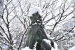 Snowbound tondo festival at Gokoku Shrine, Hiroshima