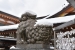 Snowbound tondo festival at Gokoku Shrine, Hiroshima