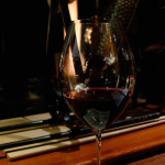 Wine glass at Conami
