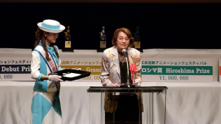 International Judge and woman in "awards" uniform