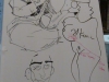 animator's doodles in the lobby