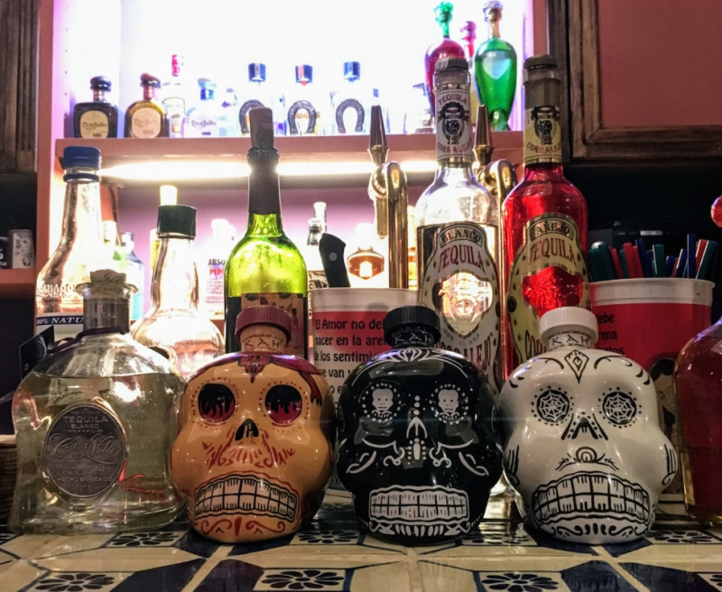 Borrachos - Some of the tequila selection