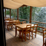 Tables on Terrace Behind Cheese Shop