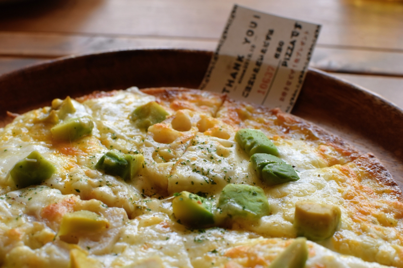 Torimichi pizza and thank you ticket