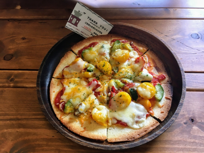 Torimichi vegetable pizza
