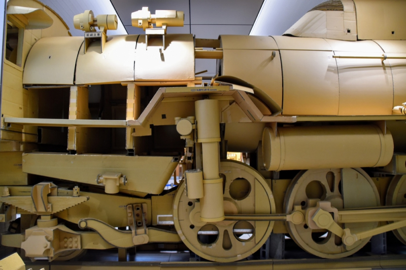 Giant Cardboard Steamtrain in Hiroshima Station - 06