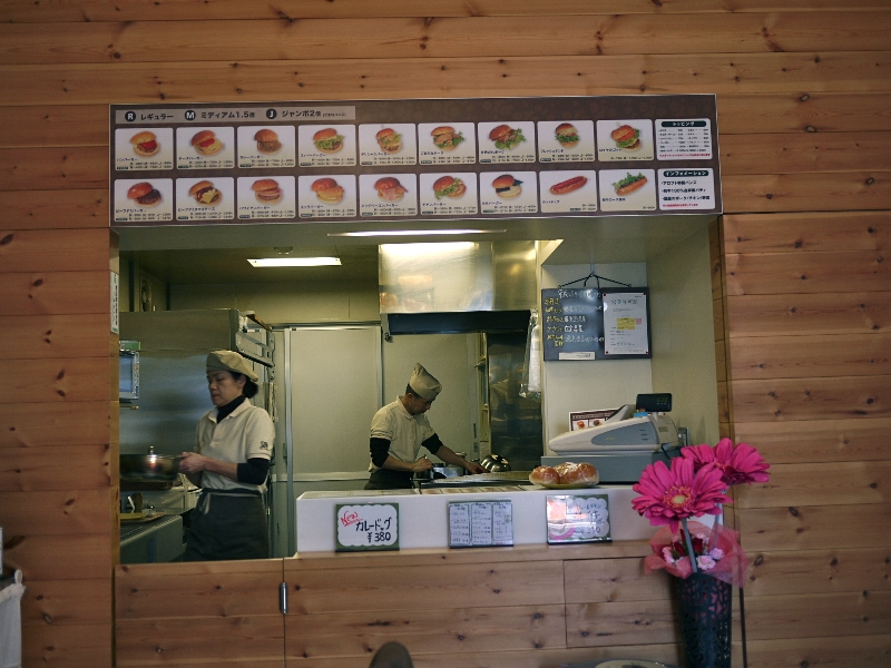 Inside Counter at God Burger