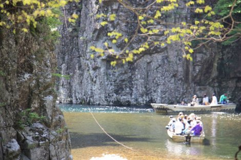 Boat to the waterfall