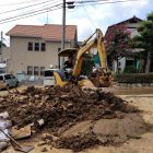 made a pile so digger can collect it easily