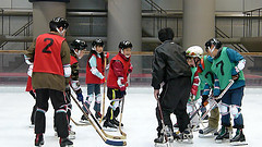 Ice-hockey lesson
