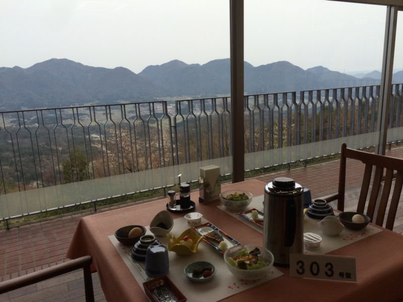View from the dining room at Ikoi No Mura Shimane