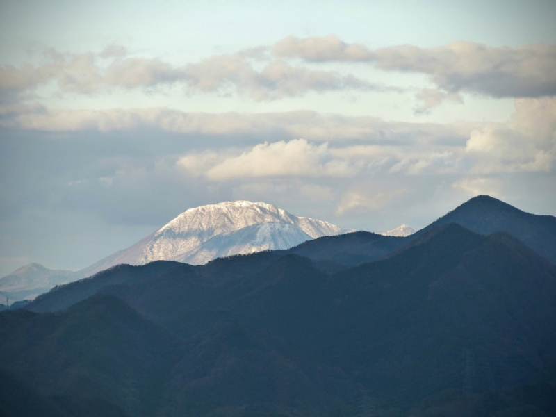 Winter view of Mt Sanbe from Ikoi No Mura Shimane