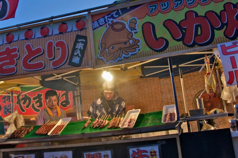 Innoshima Suigun Fire Festival festival stall