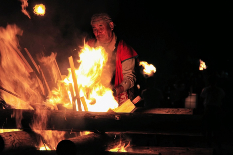 Innoshima Suigun Fire Festival fire