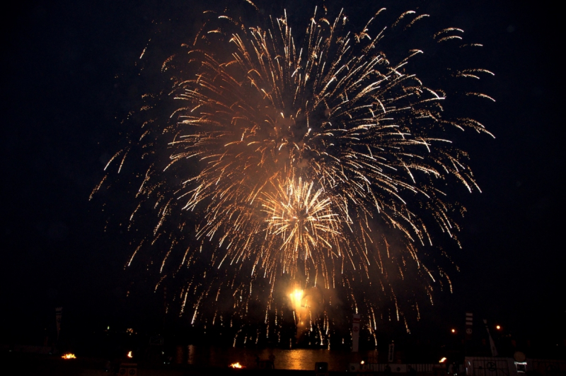 Innoshima Suigun Fire Festival fireworks