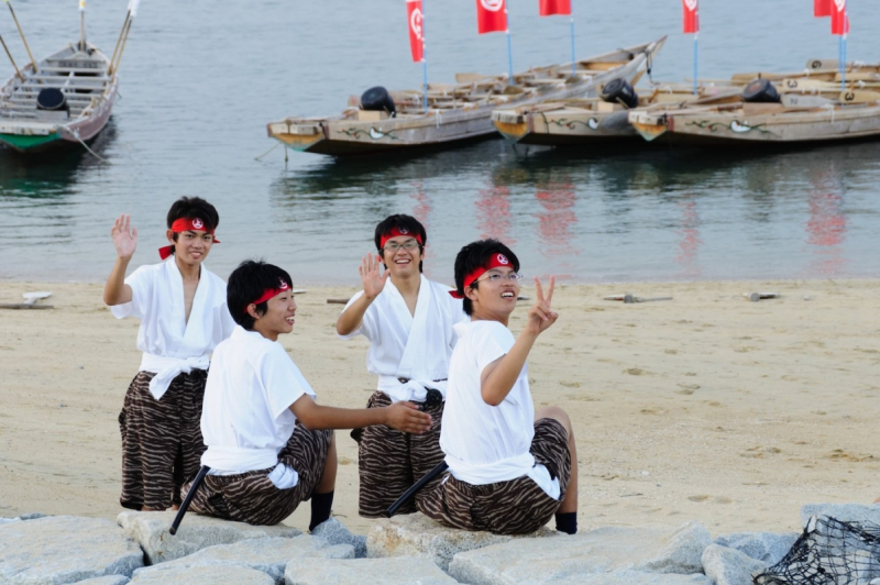 Innoshima Suigun Fire Festival kohaya boys