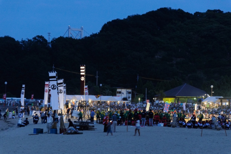 Innoshima Suigun Fire Festival twilight