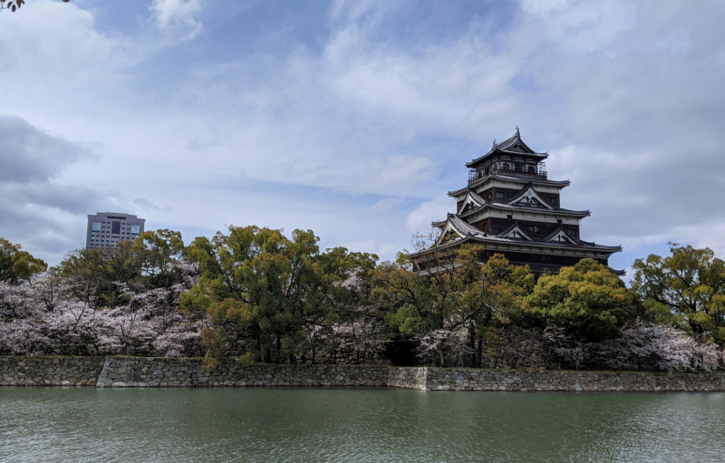 Hiroshima Castle Cherry Blossoms