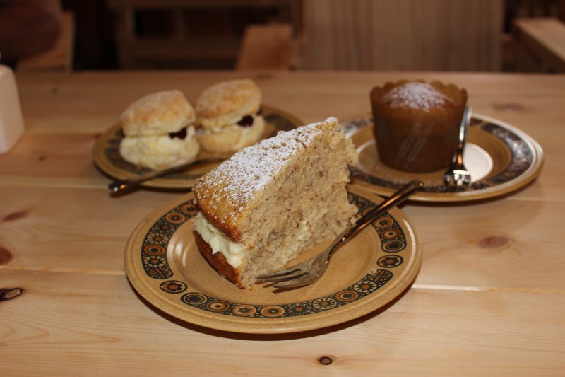 Cake and scones