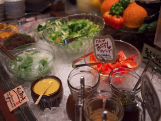 Salads area