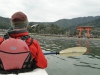 Paddling to Miyajima's Tori gate