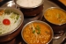 Lunch set curries, salad and rice