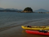 Kayaks at the ready