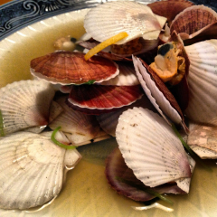 Scallops in shells