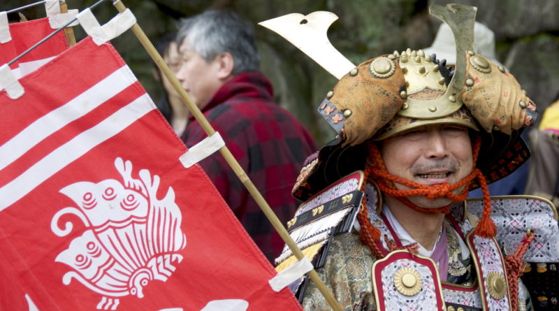 miyajima kiyomori festival period parade smiling samurai