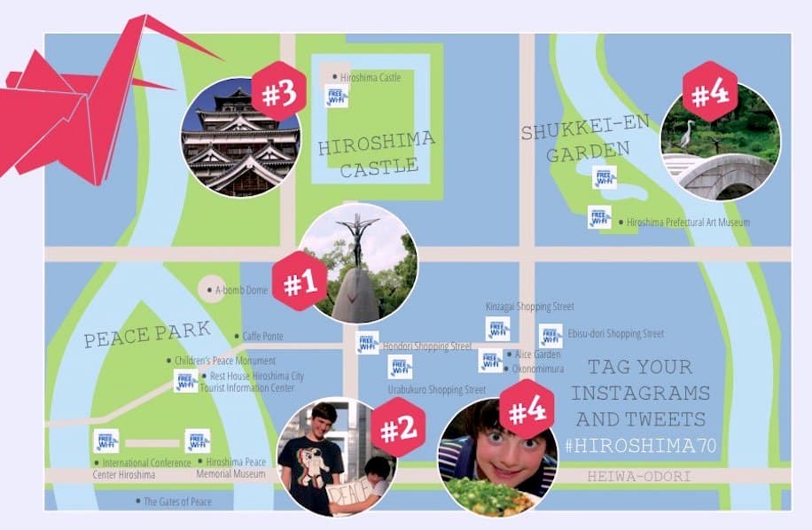 #Hiroshima70 digitalstamp rally map