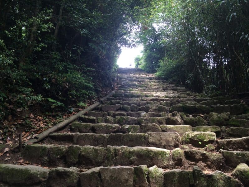 (25) Steps up to Gokurak-ji Temple
