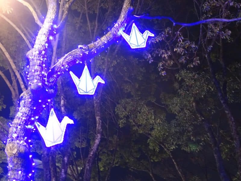 Orizuru peace crane decorations