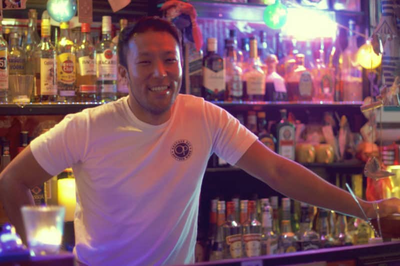 Owner Ken Ken at Bar Ken’s & Tres Marias in Hiroshima, Japan