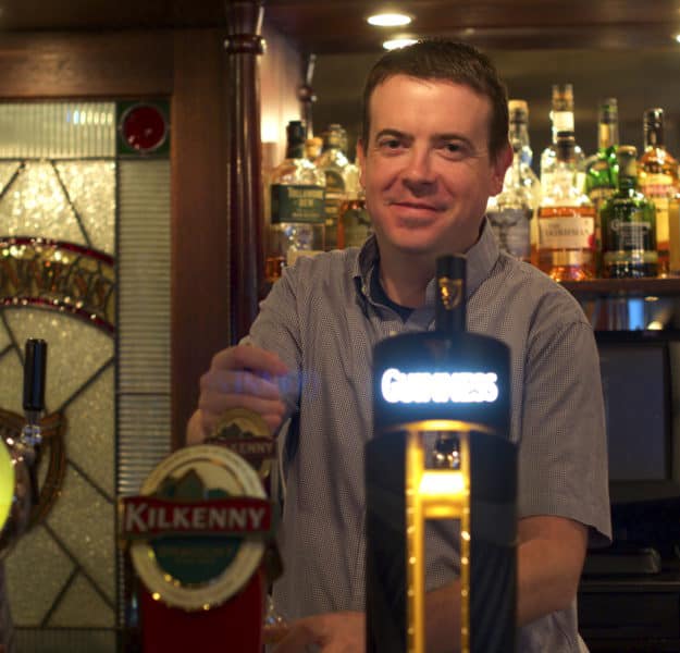 Mark, manager at Molly Malone's Irish pub in Hiroshima, Japan