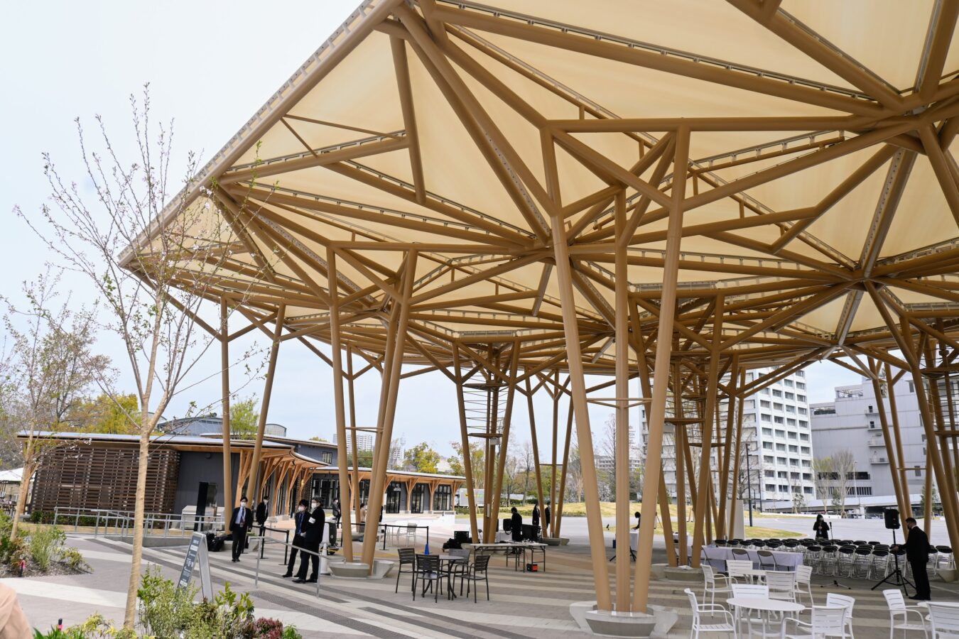 Pavilion at Hiroshima Gate Park