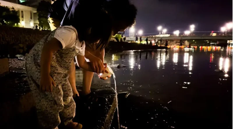 Kensui ritual in Hiroshima