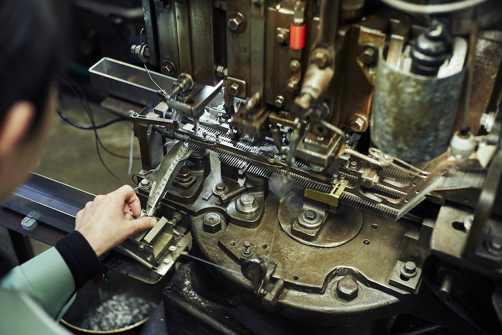 Over 100-year-old needle making machine 