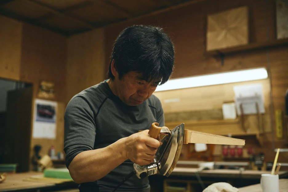 Yoshiyuki Teraoka in the Hiromei workshop