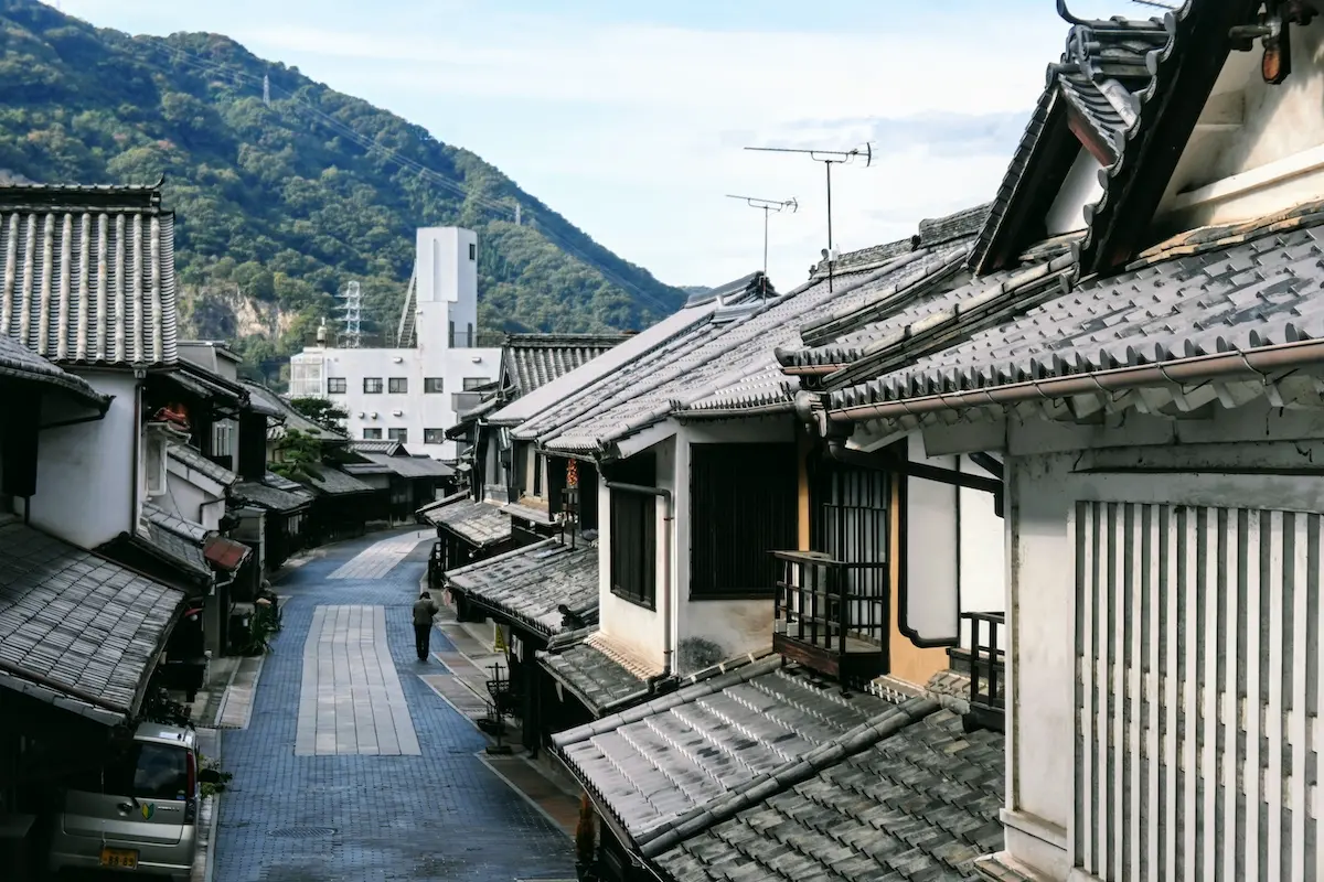 Honmachi St in the Takehara historical preservation area.webp